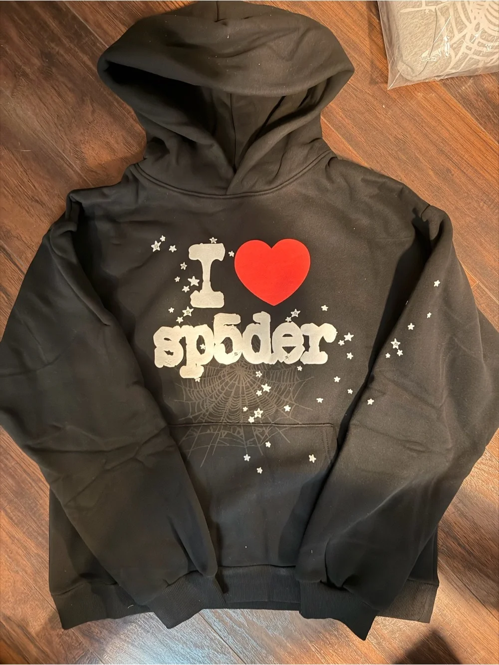I Heart Spider  Black Hoodie
